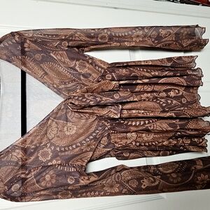 Bohemian Paisley Sheer Top